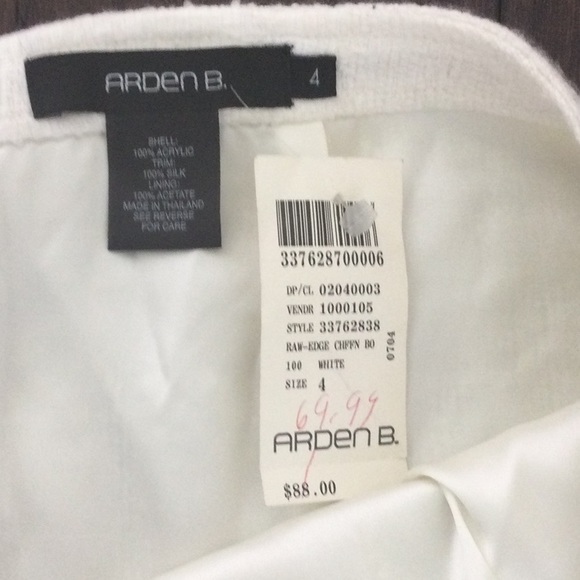 Arden B white/cream skirt - Picture 5 of 6